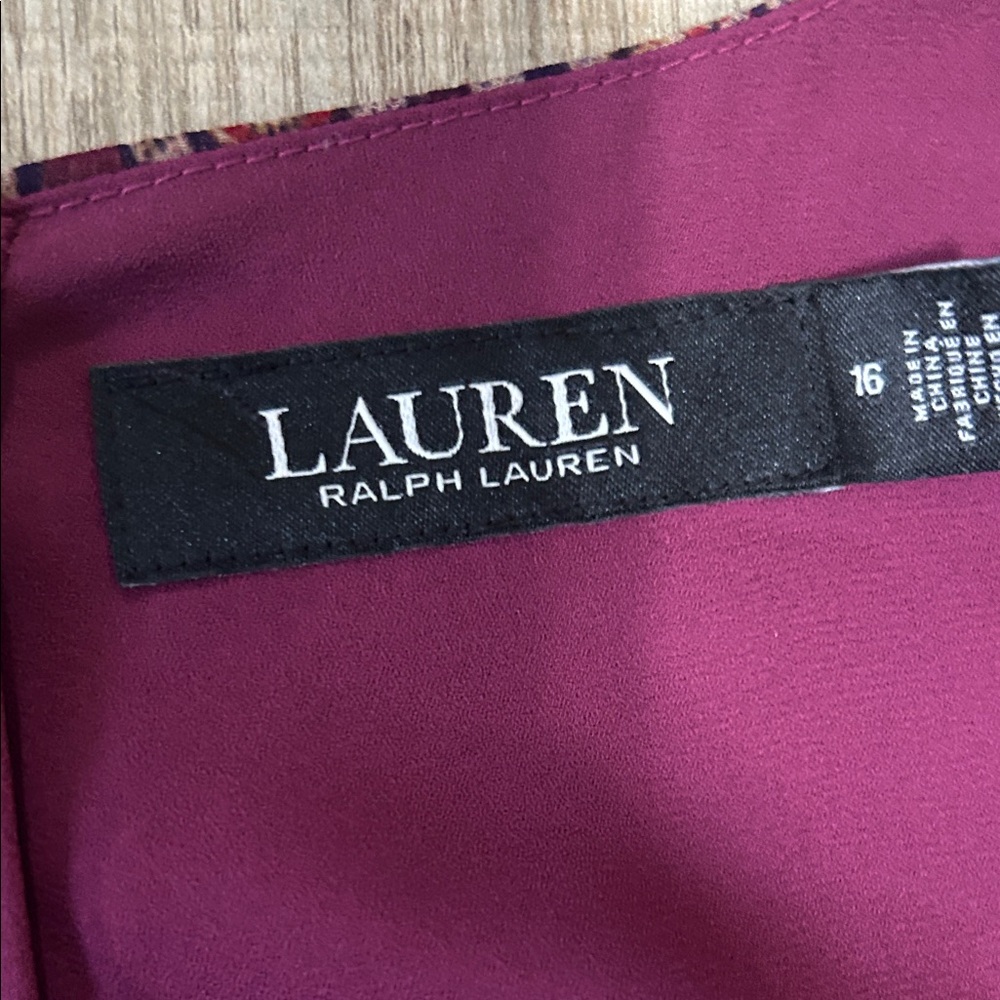 Ralph Lauren Paisley  Dress in Rich Purple - Picture 4 of 9